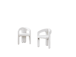 Chaises de salle à manger en velours avec accoudoirs, lot de 2 evryae