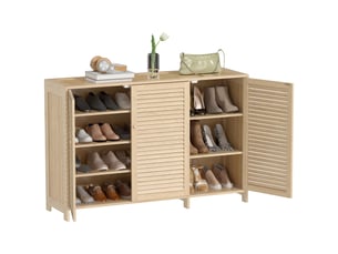 Meuble à chaussures 18 paire(s)  <strong>PANGIVO</strong>  <strong></strong> coloris naturel