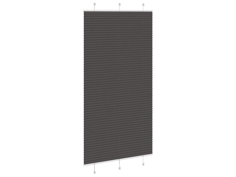  Store plissé, store de fenêtre noir 105x200 cm largeur du tissu 104,4cm polyester cf46921  - Conforama D
