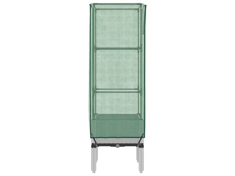  Jardinière - bac à fleurs surélevée avec housse aspect rotin 40x40x140 cm  - Conforama E