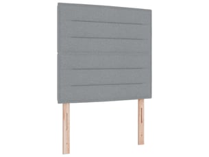 Tete de lit A fixer sur le cadre de lit largeur 90 cm gris