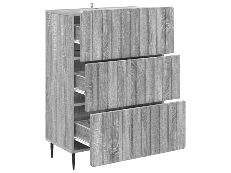  Armoire de rangement bureau, armoire à tiroirs 66 x 34,5 x 92 cm bois d'ingénierie shl2010  - Conforama E