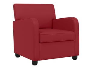 Fauteuil relax manuel VIDAXL Simili rouge