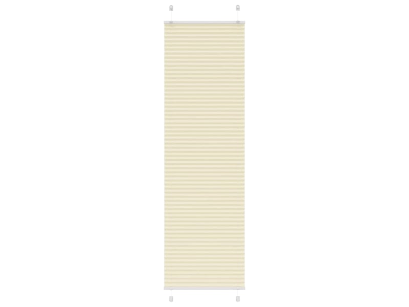 Store plissé, store de fenêtre crème 65x200 cm largeur du tissu 64,4 cm polyester cf46849 - Conforama B