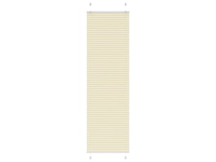 Store plissé, store de fenêtre crème 65x200 cm largeur du tissu 64,4 cm polyester cf46849