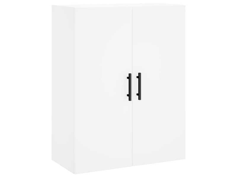  Buffet haut - bahut - meuble de rangement blanc 69,5x34x180 cm bois d'ingénierie  - Conforama E