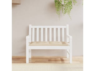 Coussin de banc de jardin, coussin d'assise beige 110x50x7 cm tissu oxford cf52650