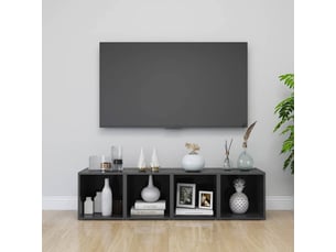 Meuble tv coloris gris 37 cm <strong></strong>  <strong></strong>