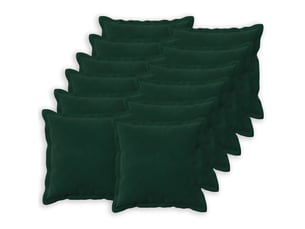 Lot de 12 coussins avec oreiller, coussins décoratifs houten vert foncé fløjl cf51001