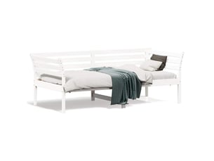 Lit simple 90x190 cm    coloris blanc