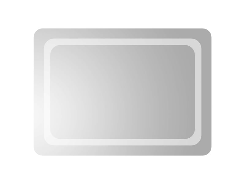  Miroir de salle de bain, miroir de toilette led transparent 70 x 50 cm verre trempé cf62606  - Conforama A