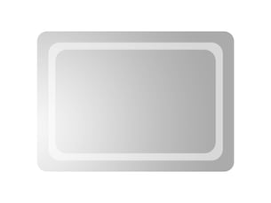 Miroir de salle de bain, miroir de toilette led transparent 70 x 50 cm verre trempé cf62606