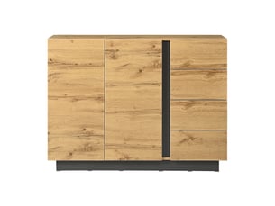 Buffet 2 porte(s)  4 tiroir(s) OSUPNESSEE  - 120 cm coloris noir 