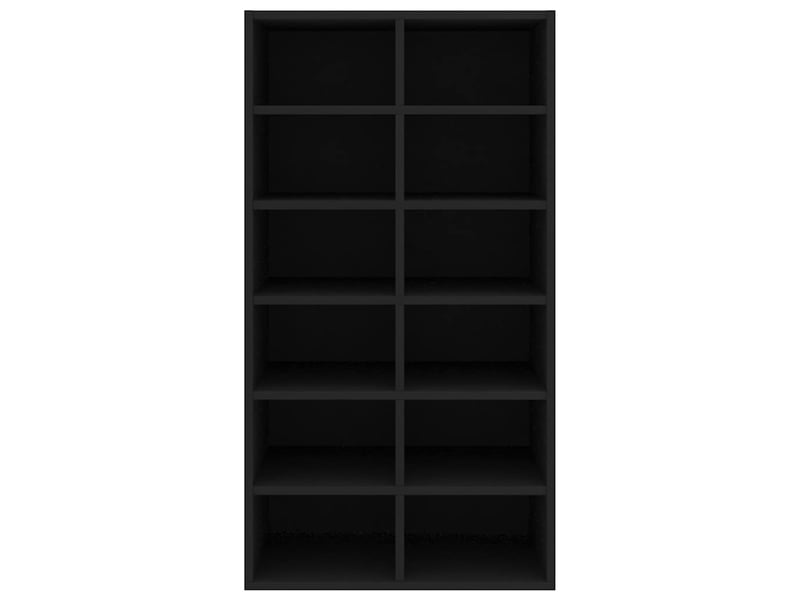  Meuble à chaussures, étagère à chaussures noir 54x34x100,5 cm bois d'ingénierie  - Conforama D