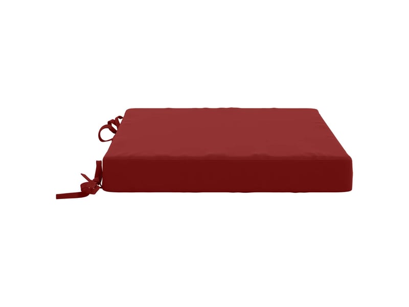 Lot de 4 coussins de siège, coussins d'assise soest 100 % polyester bordeaux cf60362 - Conforama D