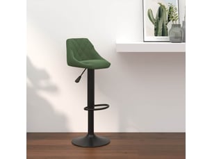 Tabouret de bar, chaise de bar vert foncé velours shl80515
