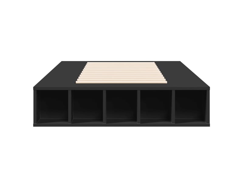  Lit simple- lit adulte -  cadre de lit sans matelas noir 100x200 cm  - Conforama C