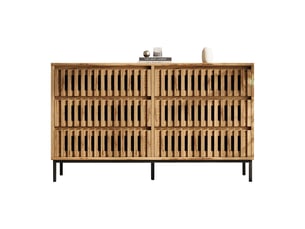 Buffet 0 porte(s) 6 tiroir(s) LPOSPI - 120 cm coloris bois clair
