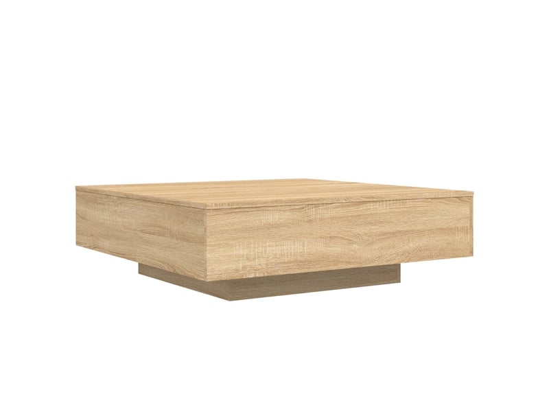  Table basse - table de salon - table à thé chêne sonoma 100x100x31 cm bois d'ingénierie  - Conforama A