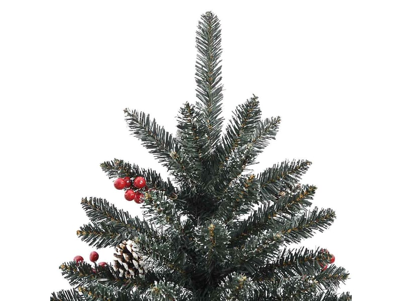  Sapin de noël artificiel, arbre de noël avec support vert 180 cm pvc shl5546  - Conforama E