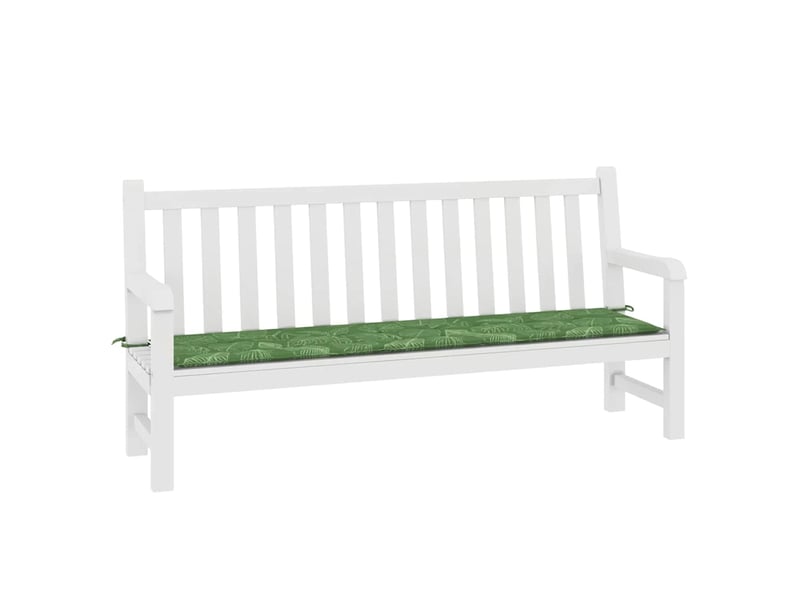  Coussin de banc de jardin, coussin d'assise motif de feuilles 200x50x3 cm tissu cf52762  - Conforama C