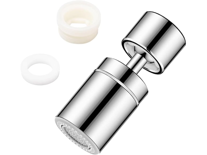  Aérateurs de robinet rotatifs 360°, aérateur de robinet économiseur d'eau avec 2 modes, buse de robinet de cuisine réglable, filtre à bulles  - Conforama A