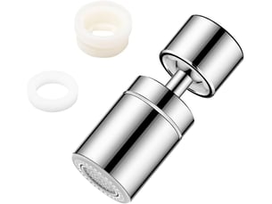 Aérateurs de robinet rotatifs 360°, aérateur de robinet économiseur d'eau avec 2 modes, buse de robinet de cuisine réglable, filtre à bulles