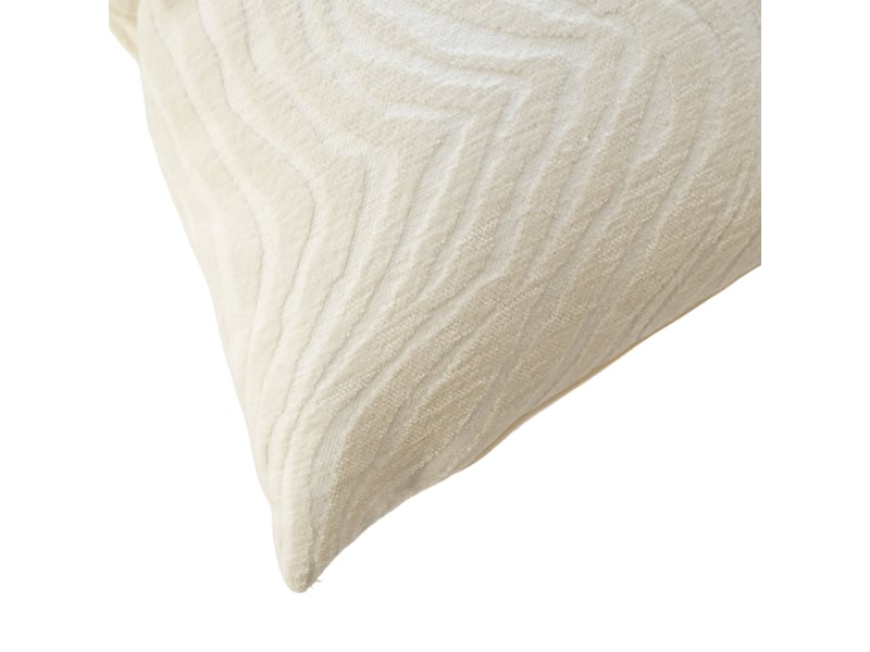  Coussin décoratif carré en velours jacquard à motif zébré 40x40 cm  - Conforama D