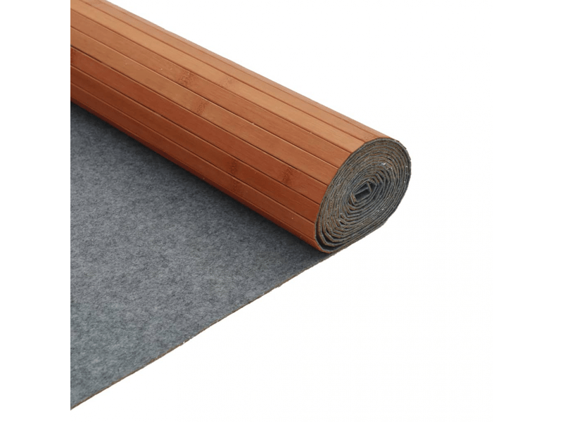  Tapis rectangulaire en bambou marron 80x200 cm - comfortxl 376776 - Conforama E