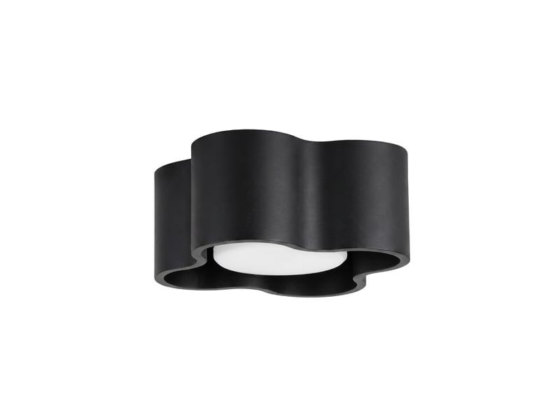  Plafonnier ovio 1 noir gx53 aluminium moderne 6x12x12cm SL.3340 - Conforama A