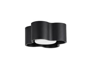 Plafonnier ovio 1 noir gx53 aluminium moderne 6x12x12cm