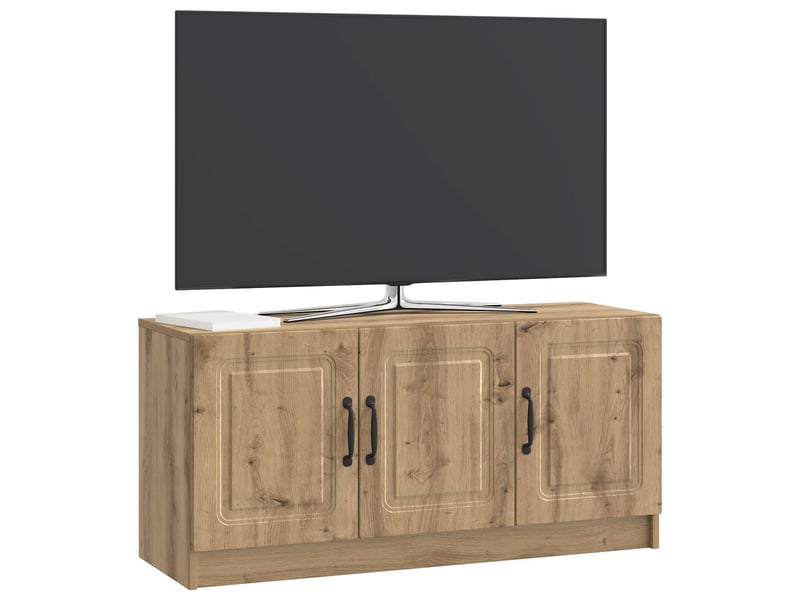  Meuble tv - banc tv - meuble de rangement 99 x 34,5 x 47 cm chêne artisanal bois d'ingénierie  - Conforama C