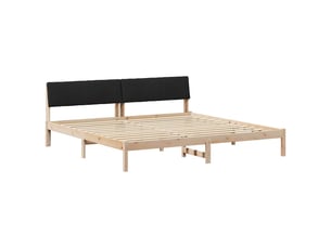 Lit 2 places 200x200 cm    coloris marron