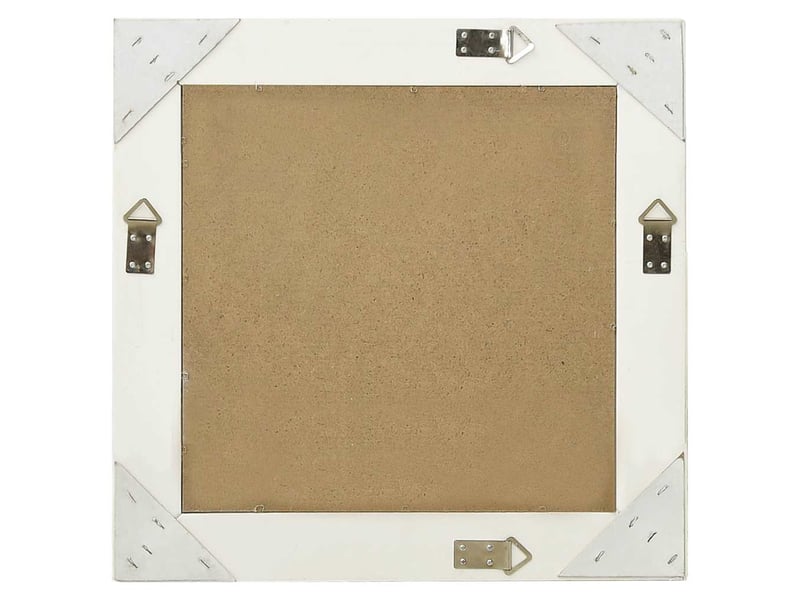  Miroir mural style baroque 50x50 cm blanc cf62882  - Conforama C