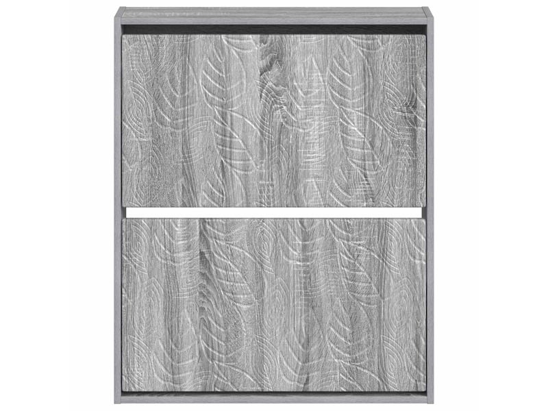  Meuble à chaussures mural, armoire à chaussures delft 71x17x86 cm sonoma gris  - Conforama D