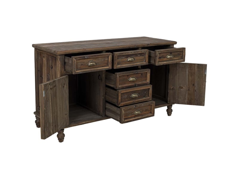  Buffet en bois marron 130x50x75,5 cm h  - Conforama E