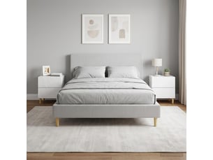 Table de chevet - cabinet de chevet - table de nuit 2 pc blanc brillant 43 x 34,5 x 48 cm