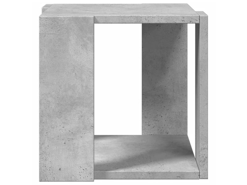  Table basse - table de salon - table à thé gris béton 32x32x30 cm bois d'ingénierie  - Conforama D