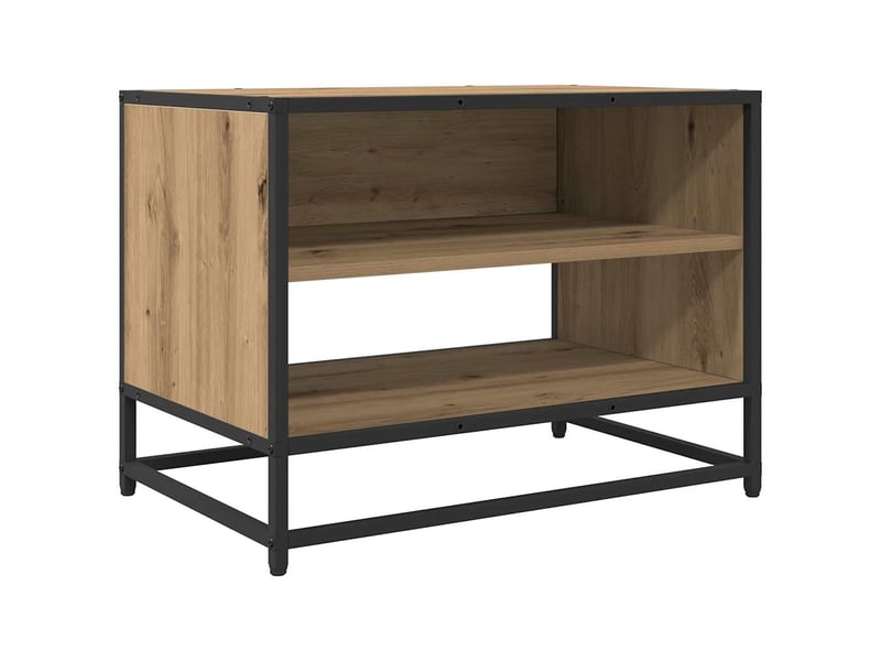  Meuble tv moderne, banc tv 61x40x46 cm chêne artisanal bois d'ingénierie  - Conforama A