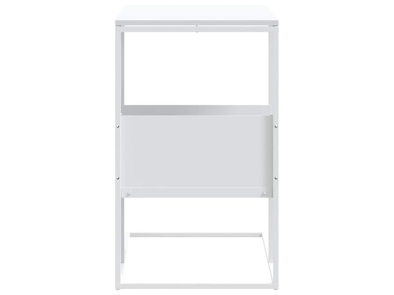  Table d'appoint | bout de canapé table basse blanc 55x36x59,5 cm bois d'ingénierie shl9817  - Conforama E