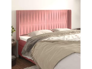 Tete de lit A poser largeur 163 cm rose