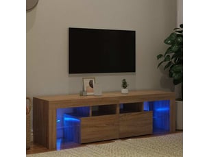 Meuble tv coloris marron 140 cm <strong></strong>  <strong></strong>