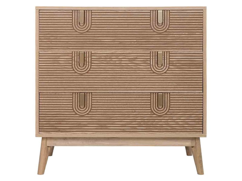 Commode en bois marron 80 x 39 x 80 cm (h)  - Conforama B