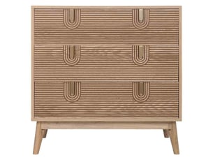 Commode en bois marron 80 x 39 x 80 cm (h)