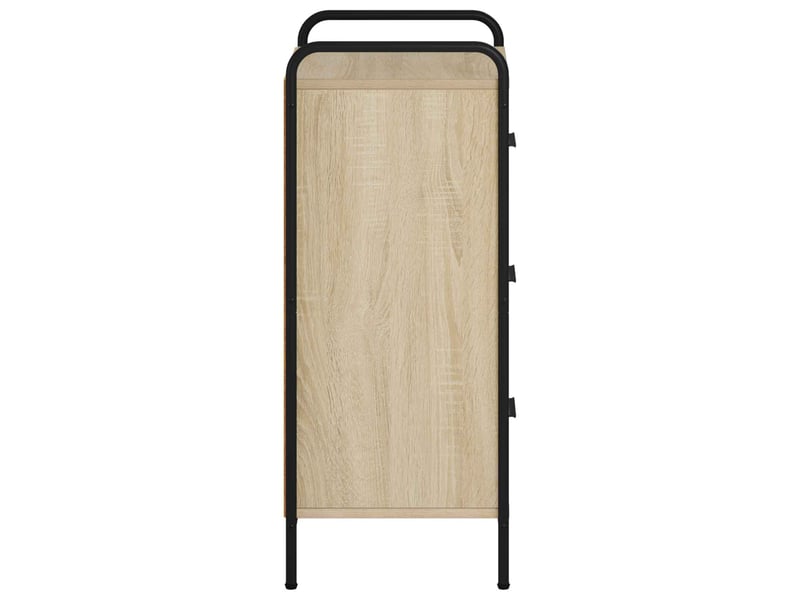 Buffet salon, buffet de rangement chêne sonoma 97x33x81 cm bois d'ingénierie shl16959 - Conforama E