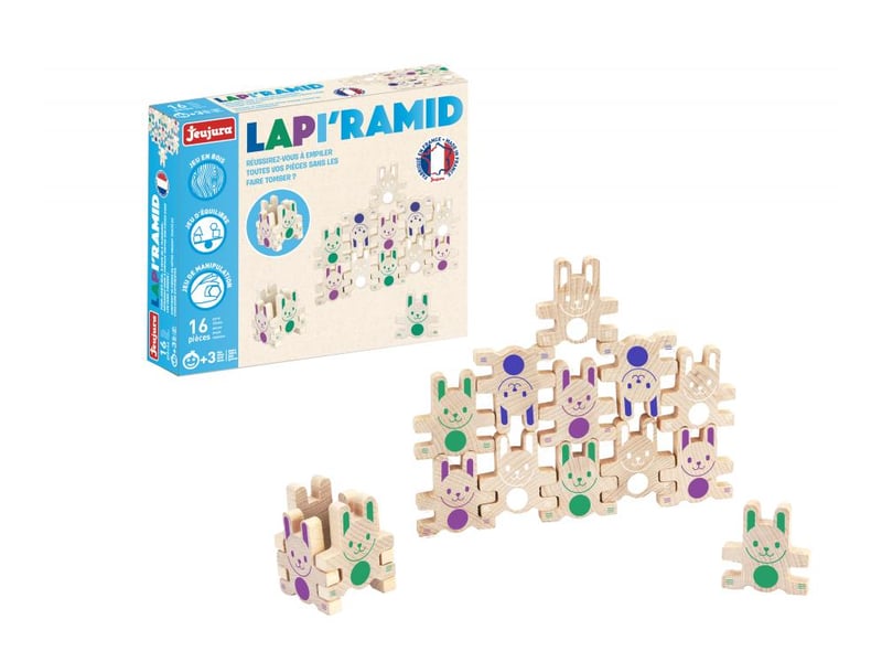  Jeu d empilement lapi ramid en bois 8466 - Conforama C