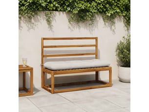 Lot de 2 coussins de banc, coussins d'assise vianen 100 % polyester blanc cf57633
