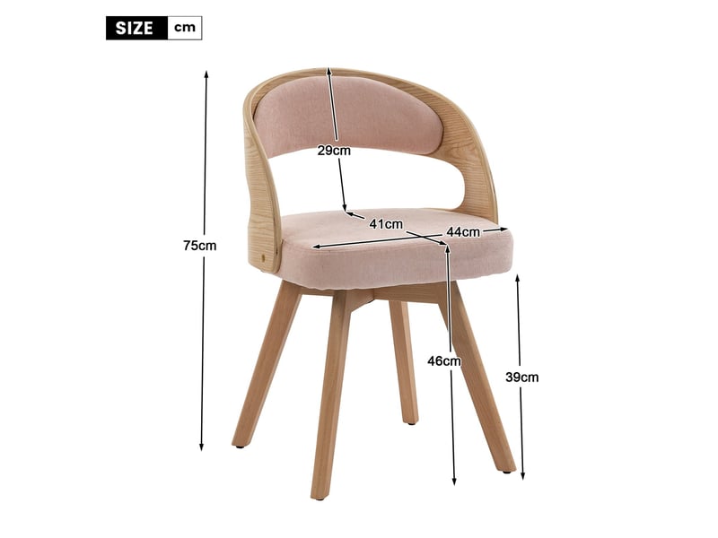  Ensemble table extensible 120–160 cm avec pieds v cannelés + 6 chaises en bois, assises pivotantes et coussins en lin coton  - Conforama W