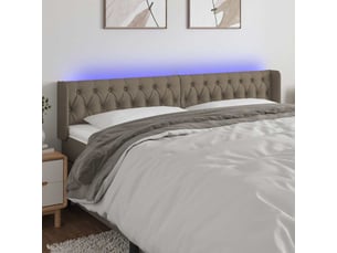 Tete de lit A poser largeur 203 cm taupe