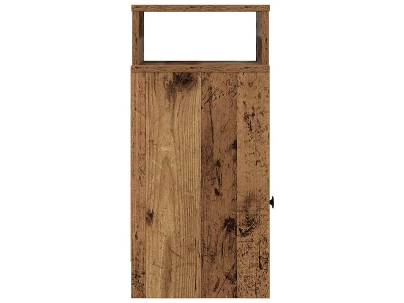  Table de chevet - cabinet de chevet - table de nuit avec tiroir en bois ancien 25x31x66 cm  - Conforama E